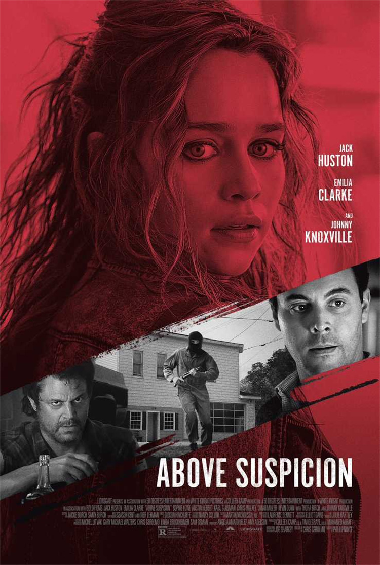 Poster de la película Above Suspicion 2021 con Emilia Clarke como protagonista